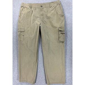 Columbia 100% Cotton Cargo‎ Hiking Travel Pants (Men's XXL) Tan